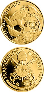 50 euro coin Pope Francis Year MMXXI | Vatican City 2021