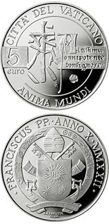 5 euro coin Laudato Si | Vatican City 2022