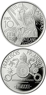 10 euro coin The Twelve Apostles: Saint Andrew | Vatican City 2022