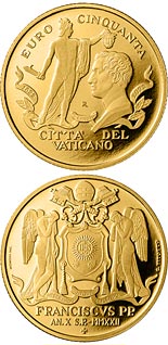 50 euro coin 200th Anniversary of the death of Antonio Canova | Vatican City 2022