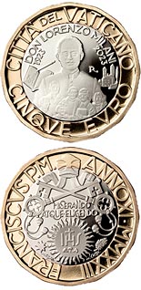 5 euro coin Centenary of the birth of Don Lorenzo Milani | Vatican City 2023