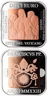5 euro coin Holy Year 2025 - Pilgrims of Hope - Solidarity | Vatican City 2023