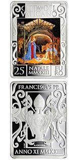 25 euro coin Holy Christmas | Vatican City 2023