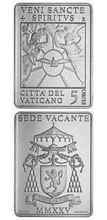 5 euro coin Sede Vacante MMXXV | Vatican City 2025