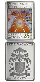25 euro coin Sedes Vacans MMXXV | Vatican City 2025
