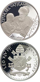5 euro coin The Twelve Apostles – Saint Matthew | Vatican City 2025
