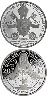 20 euro coin Pope Francis Holy Year MMXXV | Vatican City 2025