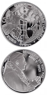 5 euro coin 42nd World Day of Peace 2009  | Vatican City 2009