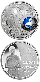 Image of 20 euro coin - Children and Creativity  | Finland 2010.  The Silver coin is of Proof, BU quality.