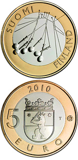 5 euro coin Satakunta Provincial Coin  | Finland 2010