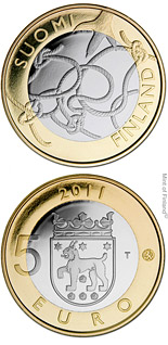5 euro coin Tavastia Provincial Coin  | Finland 2011