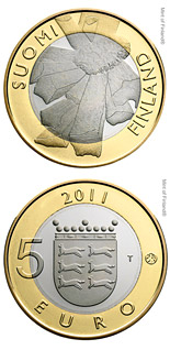 5 euro coin Ostrobothnian provincial coin | Finland 2011