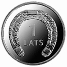 1 lats coin Horseshoe | Latvia 2010