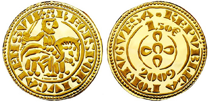 Image of 1.5 euro coin - Morabitino de D. Sancho II | Portugal 2009