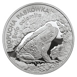 Image of 20 zloty coin - Natterjack Toad | Poland 1998.  The Silver coin is of Proof quality.