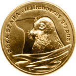 Image of 2 zloty coin - Grey seal | Poland 2007.  The Nordic gold (CuZnAl) coin is of UNC quality.