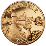 Image of 2 zloty coin - Gorlice | Poland 2010.  The Nordic gold (CuZnAl) coin is of UNC quality.