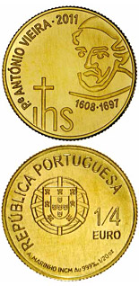 0.25 euro coin Padre António Vieira | Portugal 2011