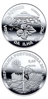 2.5 euro coin Landscape of the Pico Island Vineyard Culture | Portugal 2011