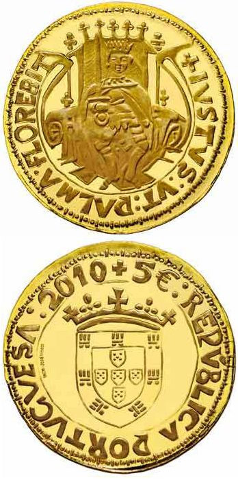 Image of 5 euro coin - Justo de D. João II | Portugal 2010
