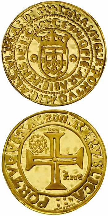 Image of 7.5 euro coin - Português de D. Manuel I | Portugal 2011
