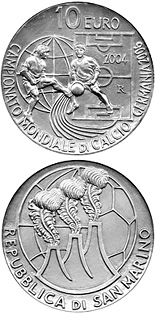 10 euro coin Football world championship “Germany 2006” | San Marino 2004