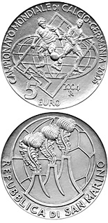 5 euro coin Football world championship “Germany 2006” | San Marino 2004