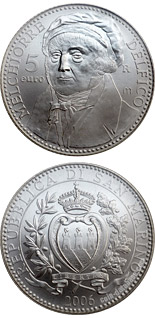 5 euro coin Melchiorre Delfico | San Marino 2006